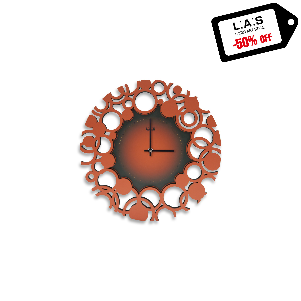 Orologio da Parete Incantesimo Design Aries Metal Rosso – Tendenze